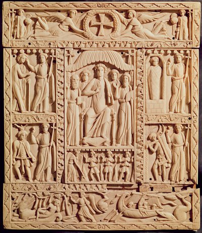 Cristo Entronizado, de un Evangelistario de Byzantine